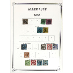ALLEMAGNE (Bade 14 TP - Bavière env. 11