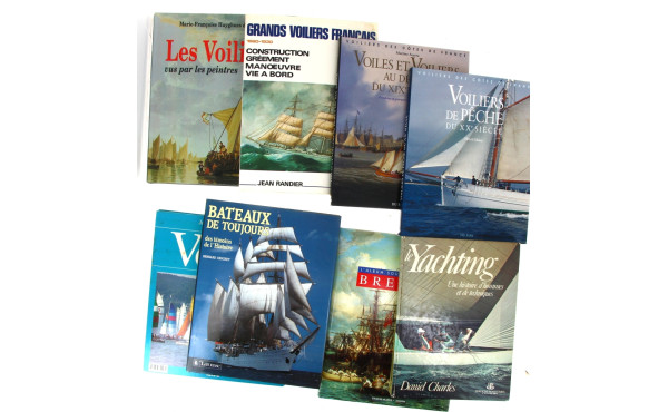 Thème VOILIERS - Lot de livres dont voil