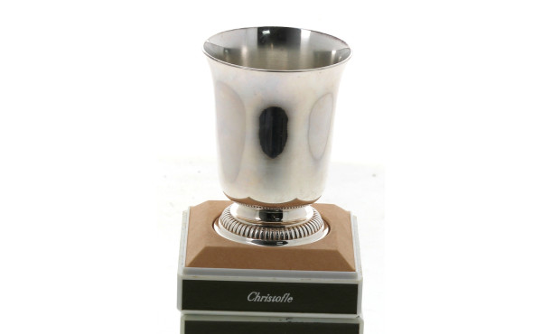 CHRISTOFLE - Timbale en métal argenté fo