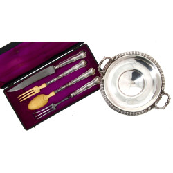 Service à découper et service à salade a