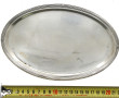 Petit plateau ovale en argent 800ème, dé