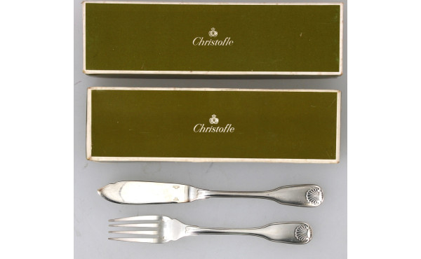 CHRISTOFLE - Modèle "Vendôme" - 12 couve