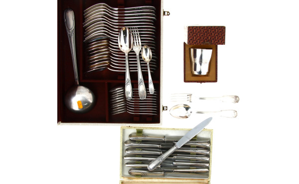 Orfèvrerie Liberty - Ménagère en métal a