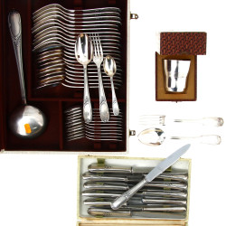 Orfèvrerie Liberty - Ménagère en métal a