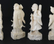 CHINE - Série de 6 statuettes en ivoire 