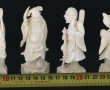 CHINE - Série de 6 statuettes en ivoire 