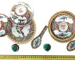 CHINE - Paire de bols couverts sur souco