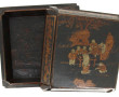 CHINE - Grand coffret en laqué à décor d