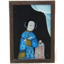 CHINE début Xxème - Fixé sous verre repr