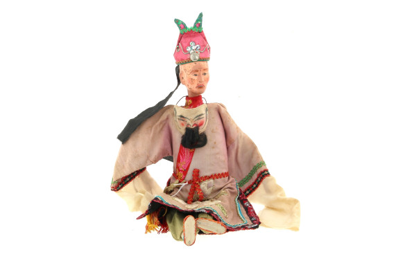 CHINE - Marionnette ancienne en bois suc