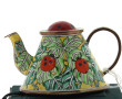 Théière miniature en métal émaillé à déc