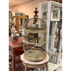 Importante cage à oiseaux ancienne de fo