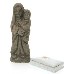 "Ste Vierge à l'Enfant", statuette façon
