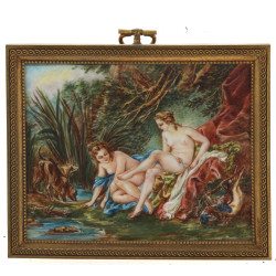 D'après BOUCHER "Baigneuses", miniature 