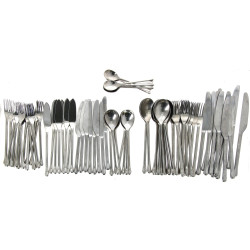 Ménagère moderne en métal, forme design 