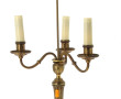 Candélabre en bronze doré à 3 bras de lu