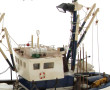 Maquette de bateau de pêche H 40 x L 60 