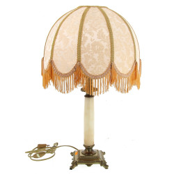 Lampe à base en forme de colonne en lait