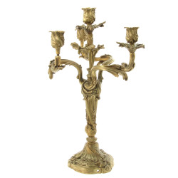 Candélabre en bronze de style Louis XV, 
