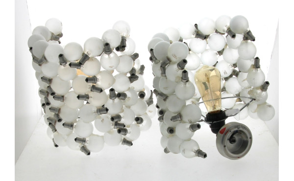 Paire d'appliques design réalisées à par