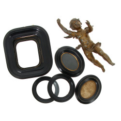 5 porte-photos encadrements noirs Napolé