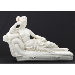 "Femme allongée à l'antique", sujet en p