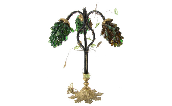 Importante lampe à poser à trois bras de