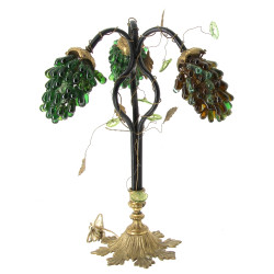 Importante lampe à poser à trois bras de