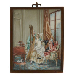 "La leçon de musique", miniature début X