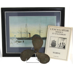 MARINE - Lot comprenant une hélice 3 pal