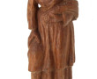 Sculpture en bois "vieille bretonne au f