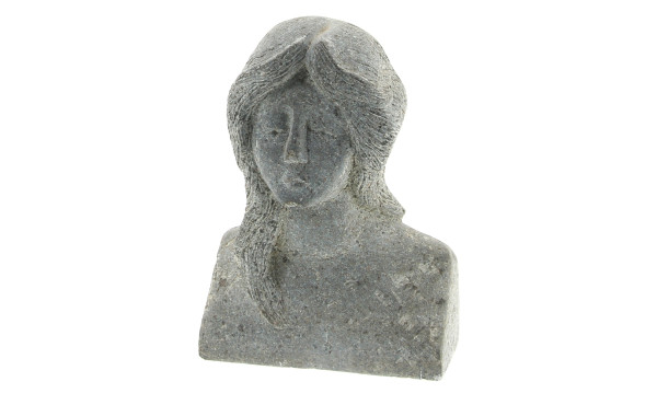 Sculpture en granit "buste de femme" dat