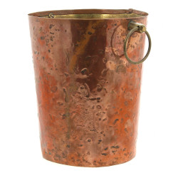 Seau à champagne en cuivre et laiton, H 