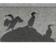 Bloc de granit rectangulaire à décor pol