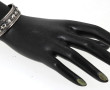 Deux bracelets joncs ouverts en argent, 
