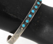 Deux bracelets joncs ouverts en argent, 
