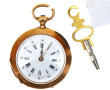 Montre de gousset ancienne en or jaune, 