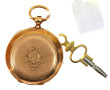 Montre de gousset ancienne en or jaune, 