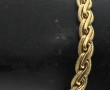 Bracelet à maille tressée en or jaune 18