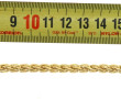 Bracelet à maille tressée en or jaune 18