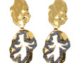 YVES SAINT-LAURENT - Paire de grands cli