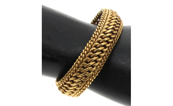 Bracelet en or jaune 18 cts (750ème), po
