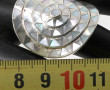 Bague en argent 925ème et nacre, poids b