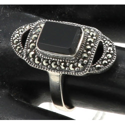Bague en argent 925ème style ART DECO, s