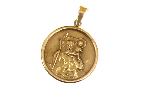 Médaille St Christophe avec l'Enfant Jés