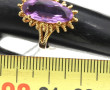 Bague en or jaune 18 cts, poinçon tête d