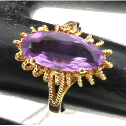 Bague en or jaune 18 cts, poinçon tête d