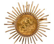 Broche en or jaune, sertie d'une pièce s