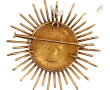 Broche en or jaune, sertie d'une pièce s
