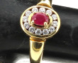 Bague en or jaune 18 cts, poinçon tête d